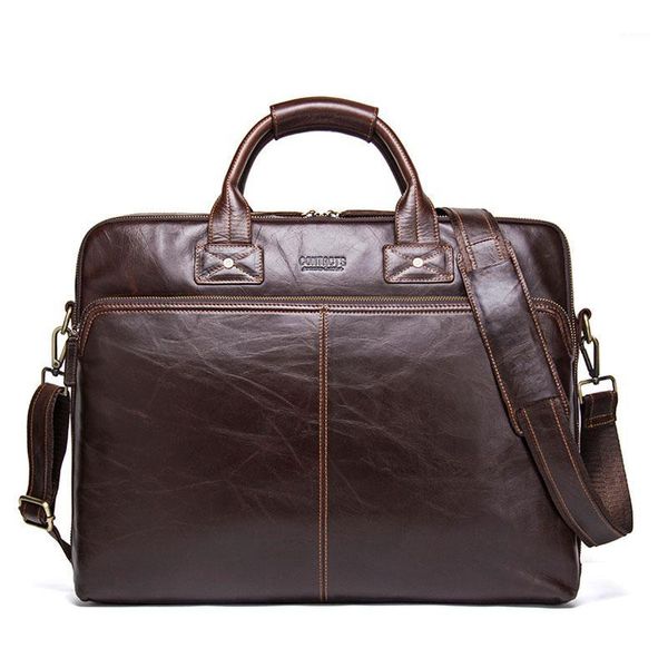 

sell fashion simple dot business men briefcase bag leather lapbag casual man shoulder bags1