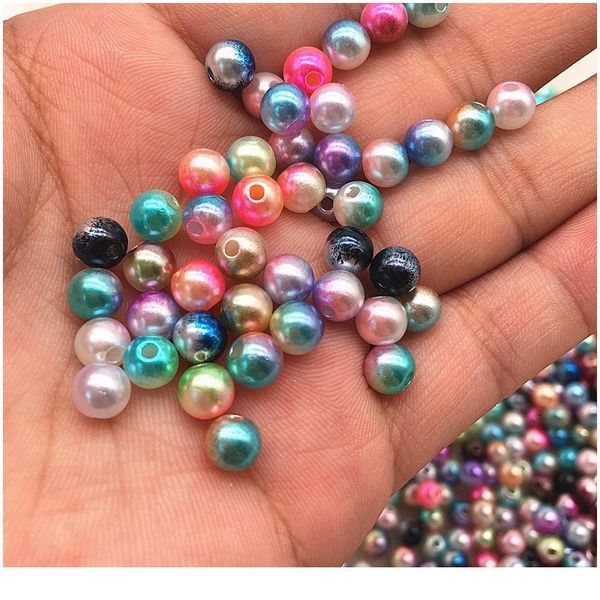 

4 6 8 10mm abs imitation pearls round beads diy bracelet earrings charms necklace beads for handicrafts jewelr qylfrh, Crystal