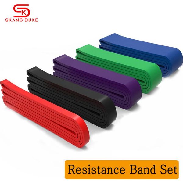 

resistance bands band elastic exercise expander workout pilates rubber loop strength fitness training equipment bodybuilding