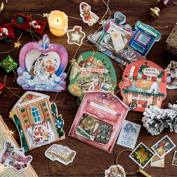 

6bags / lot christmas island творческое украшение diy маскировка васи стикер