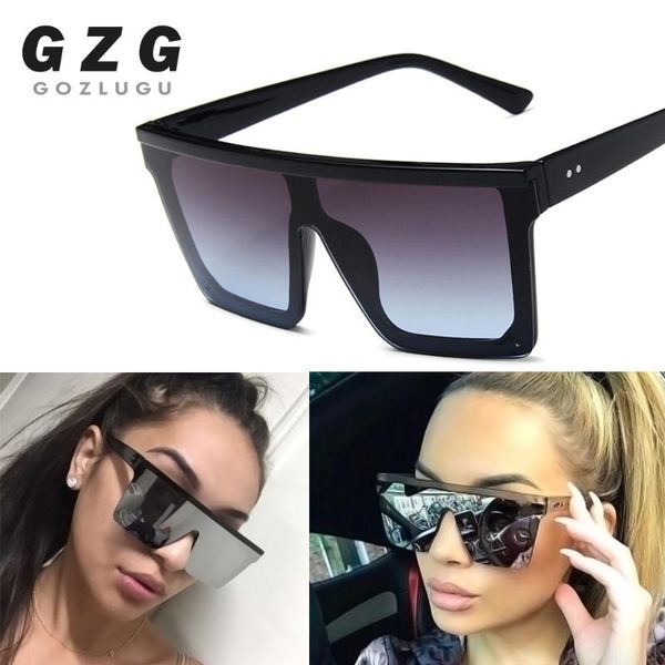 

sunglasses fashion 2021 ladies square women oversized shades vintage brand designer silver mirror sun glasses for female, White;black