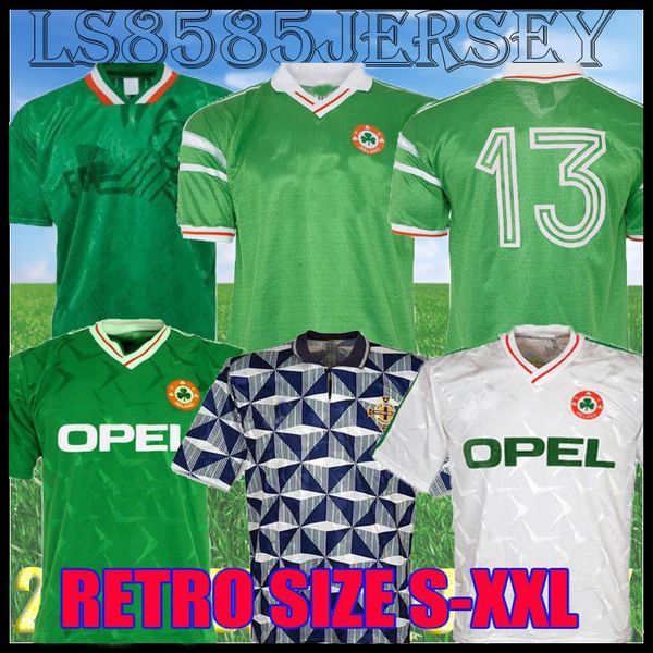 

1990 1992 1994 1988 ireland retro soccer jerseys 90 93 94 world cup ireland classic vintage irish townsend staunton houghton football shirts, Black;yellow