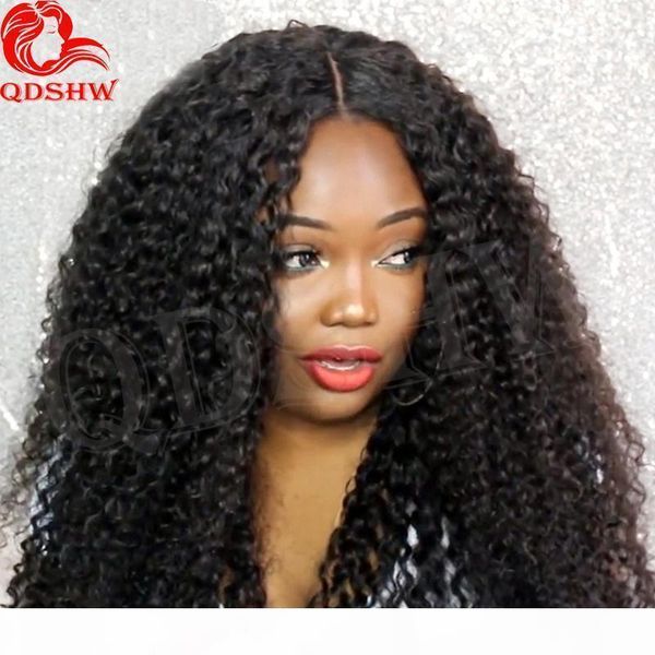 

african american kinky lace front wigs with baby hair hd transparent glueless virgin brazilian full lace kinky curly human hair wig, Black;brown