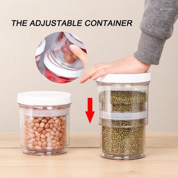 

container for fridge spices glass for vacuum adjustable storage containers grain storage tank kitchen1
