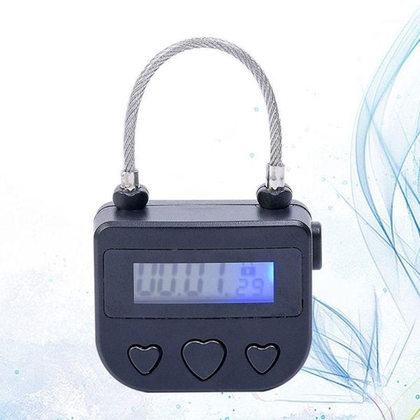 

5v multipurpose time lock waterproof usb rechargeable time switch padlock black for motorcycle bike universal for home1