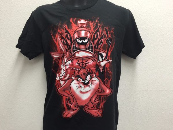 

looney tunes bugs bunny daffy duck taz marvin martian vintage cartoon summer fashion tee sport sweatshirt hoodie t shirt