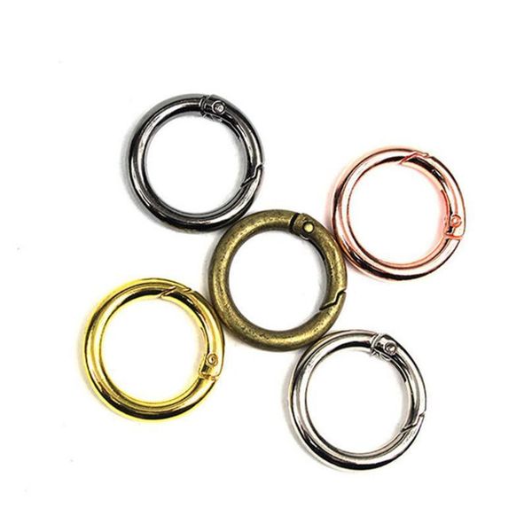 

5pcs round carabiner stainless steel tactical multi function multi tool locking circle carabiners climbing edc keychain qylohc