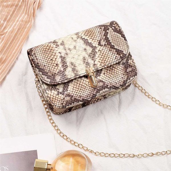 

aelicy women serpentine messenger bag small square shoulder bags pu leather snake print chain crossbody bags for women 1211