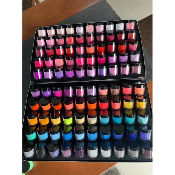 

8g acrylic powder neon pigment crystal powders poly nail polish nail art decorations gel dipping carving extension powde qylrwu, Silver;gold