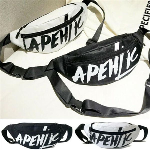 

large bum bag waist men women traveling sport adjustable travel pouch fanny pack new woman bag hip-hop sport letter shoulder