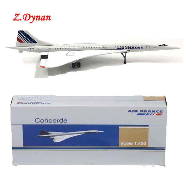 

15cm 1/400 scale socatec air france concorde simulation alloy passenger aircraft metal model kids collections gift