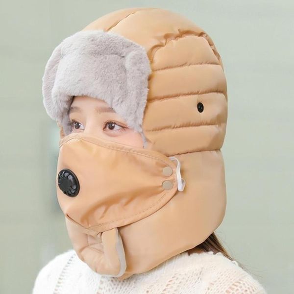 

beanies 2021 original design winter hats for women warm kids ski cap men hood dwaterproof water hat with glasses cool balacla