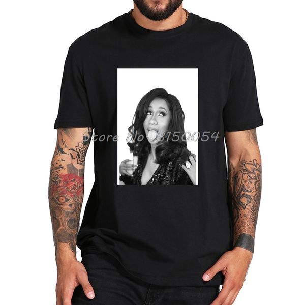 

sport vogue t-shirt cardi b t shirt men/women american rap singer summer cotton o-neck black short tees hipster tshirt harajuku unisex