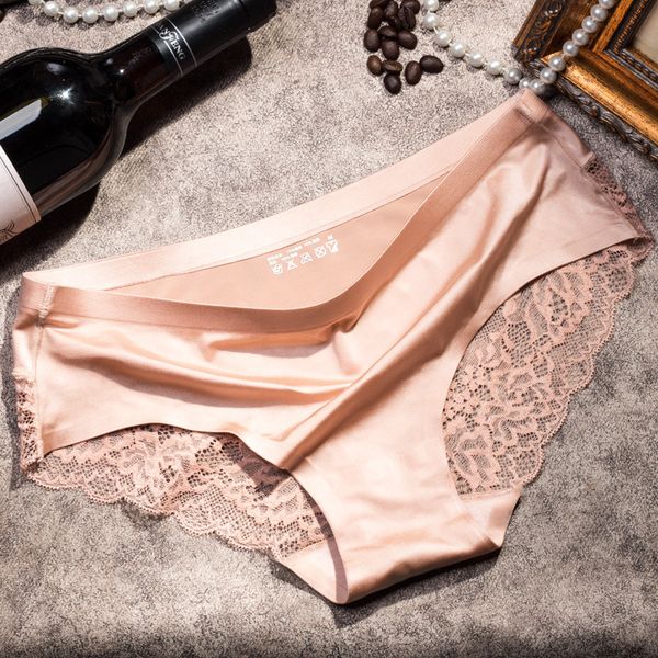 

2021 fashion lace one piece transparent underwear women panties seamless briefs lingerie modis tanga lady intimate, Black;white