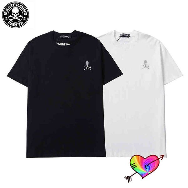 2021 Scheletro ricamato Mastermind World T-shirt Uomo Donna Mastermind Tee di alta qualità Terry Cotton Tops MMJ Manica corta G1229