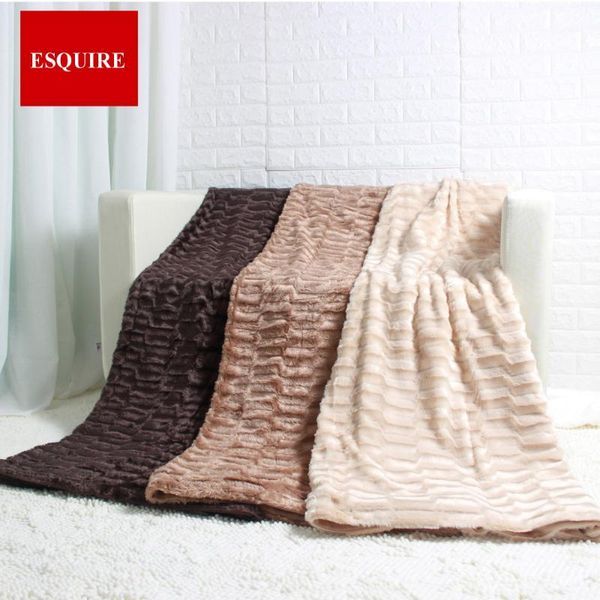 

blankets gift blanket 127x152cm solid throw 50"x60" fleece faux fur sofa plush1