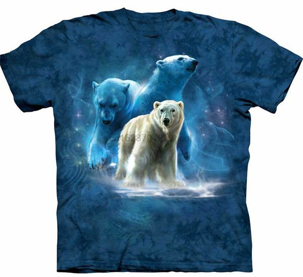 

the mountain polar bears collage blue cotton tie die animal t-shirt s-3xl big tall tee shirt sport hooded sweatshirt hoodie