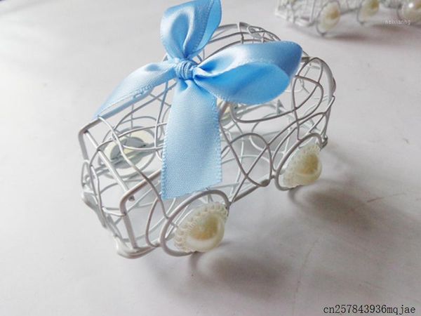 Wrap regalo 50 pezzi Cancelle di caramelle per auto Brithday Baby Shower Regali in metallo Box Wedding Party Favor1