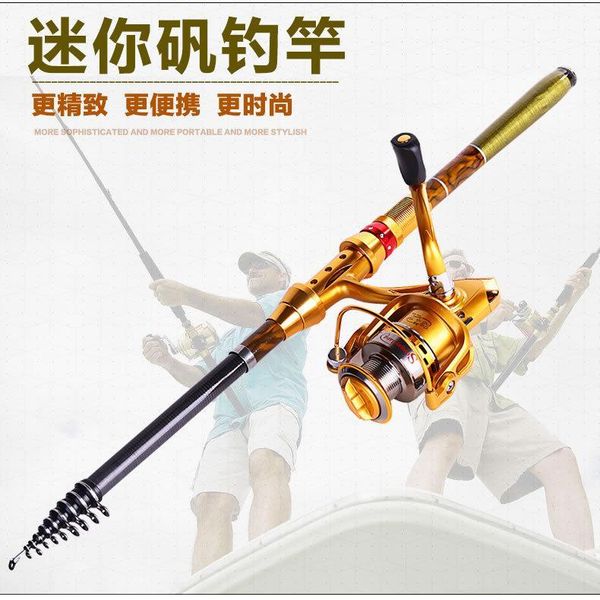 

wholesale- 2016 new carbon rocky sea fishing rod 3 m ultralight superhard throwing pole fishing gear + af4000 spinning wheel rod combo1