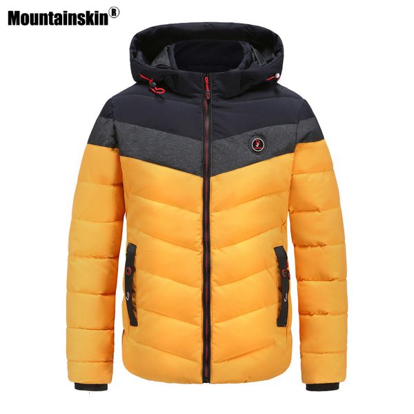 

mountainskin men's winter parkas coats mens hooded thick windproof jacket casual warm cotton coat male mt053