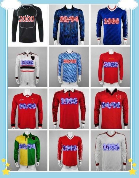 

ronaldo rooney saha retro manchester 99 2000 2007 2008 united 07 08 93 94 96 98 man vintage soccer jersey classic nani utd long sleeve, Black;yellow