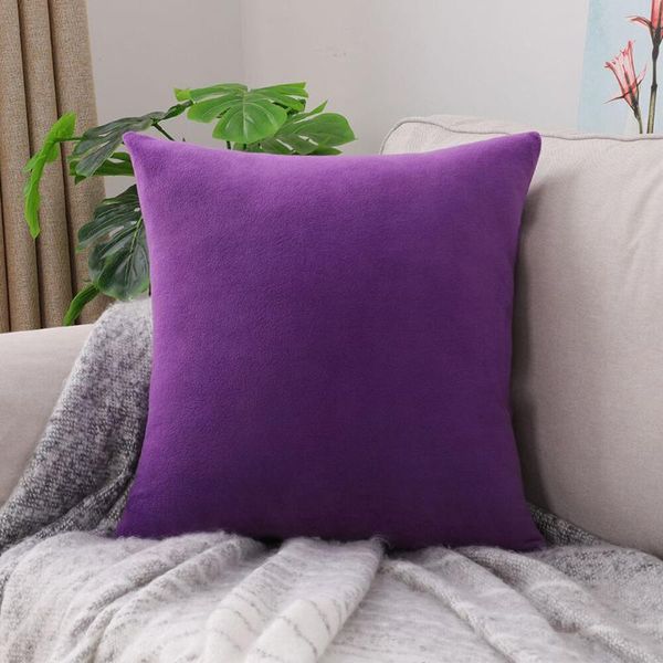 

pillow short plush case sofa chair throw cover home decorative cushion
