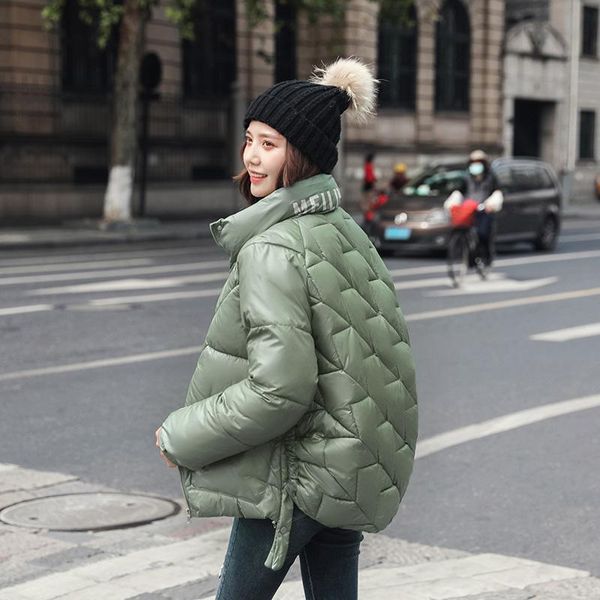 

women's down & parkas winter short puffer jacket, keep warm, cotton loose hip wrap five colors, Black