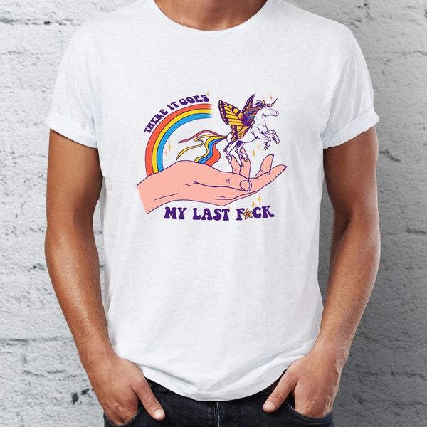 

men's t shirt there is goes my last f unicorn dark humor sarcasm science unicorn tee sport hooded sweatshirt hoodie