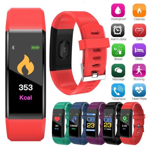 

intelligent waterproof health care wristband, activity sleep monitor, pedometer, heart rate and blood prsure moni