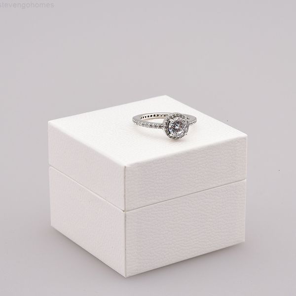

factoryz73xwith real 925 sterling original silver cz diamond box set fit pandora style wedding ring engagement jewelry for women gi