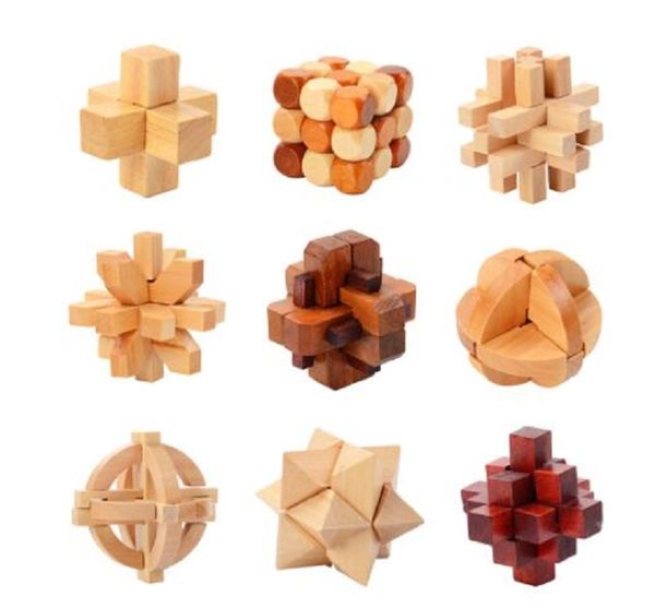 

magic cubes iq brain teaser kong ming lock lu ban lock 3d wooden interlocking burr puzzles game toy for adults kids