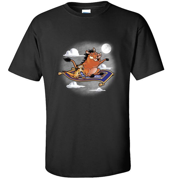 

magic pumba fly funky short sleeve gift fabric round neck lion of king normal father day sport hooded sweatshirt hoodie men t shirt