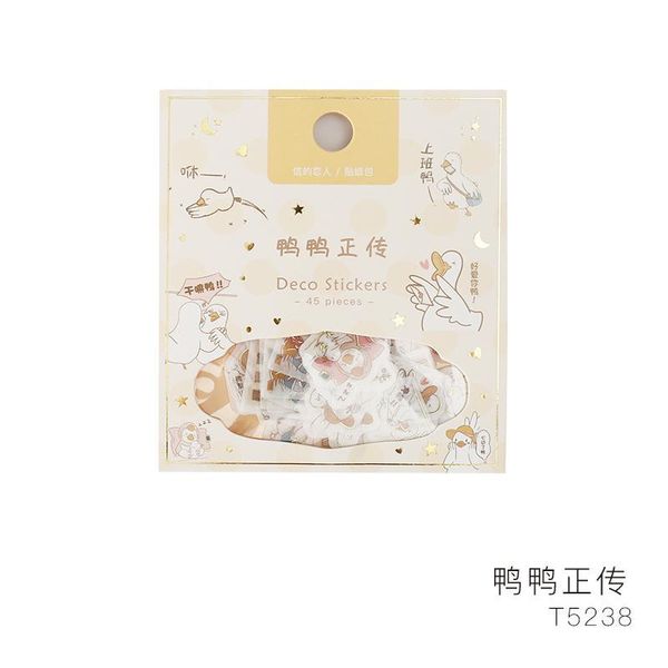 

45шт. pack kawaii paper канцтовары наклейка стикер симпатичные животные скрапбукинг дневник альбом diy craft planner декоративная этикетка н