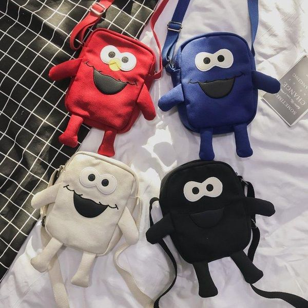 

fashion preppy style women handbags 2020 new female students shoulder bags messenger bags cute cartoon embroidery canvas