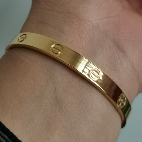 

size 16/19cm fashion jewelry silver gold stainless steel bracelet bangle jewelry women bracelet nice gift, Black