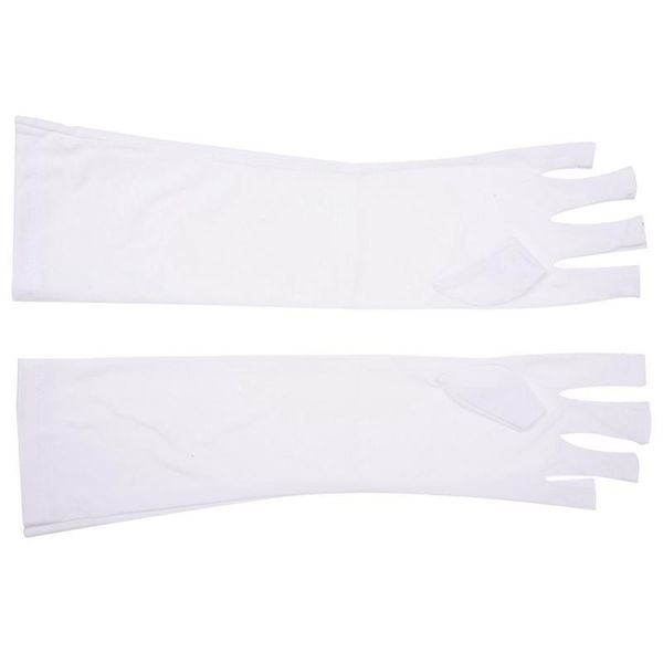 

nail brushes pair art uv gel anti-ultraviolet protection open-toed glove beauty cosmetic, Yellow