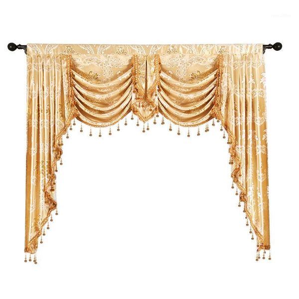 

european luxury jacquard valance window blackout valance royal pelmet lambrequins valances for living room bedroom1