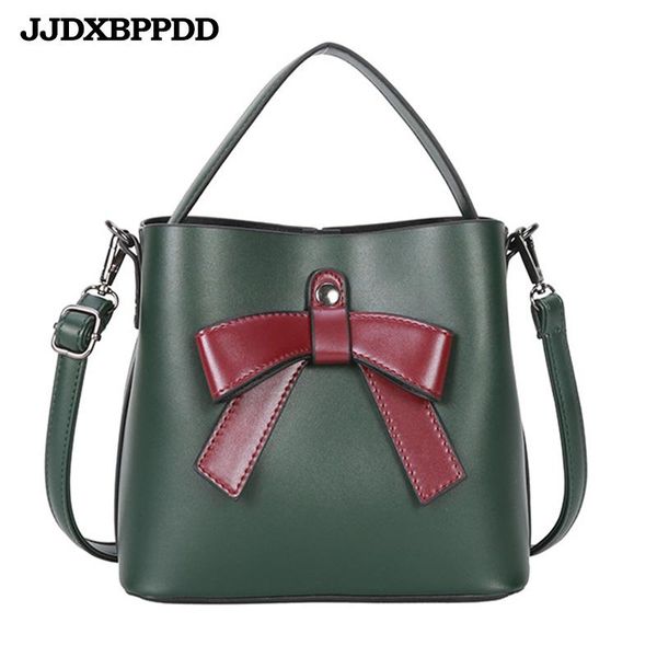 

bucket bag for women 2020 leather luxury handbags shoulder bag brand desinger ladies bow crossbody bags bolsa