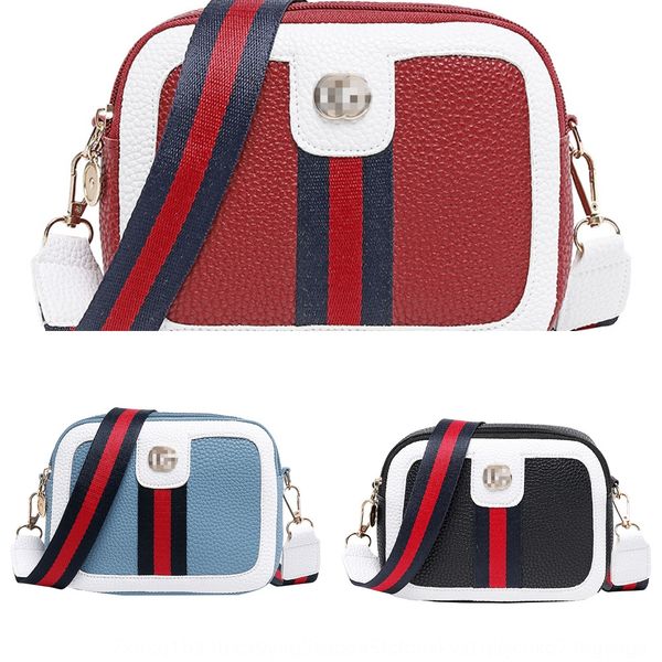 

s2020 korean new shoulder small square bagsingle shoulder messenger color contrast small square bag women's bag q2omf