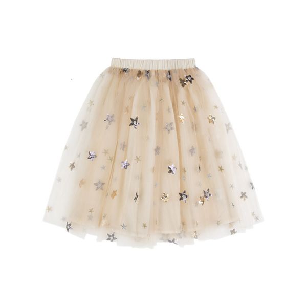 

tk18694tu girls' sequin embroidery apricot mh children's princs skirt, Blue