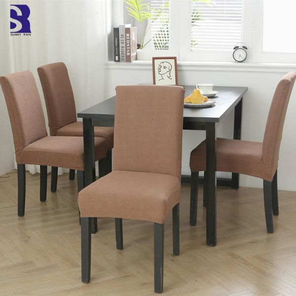 

chair covers sunnyrain 4-piece spandex cover set elastic dining slipcover for water resistance