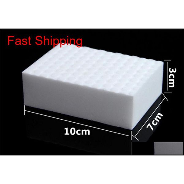 

10*7*3cm 10pcs double compressed kitchen cleaning melamine sponge magic eraser cleaning accessory supplier qylima sweet07