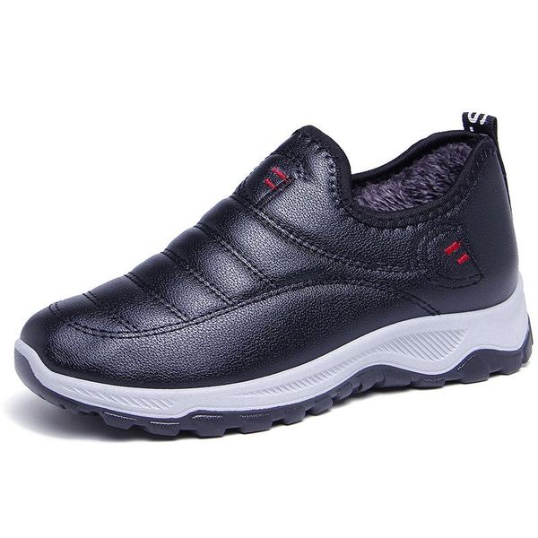 

boots women chunky heel ankle woman winter brand designer female platform lady fashion, Black