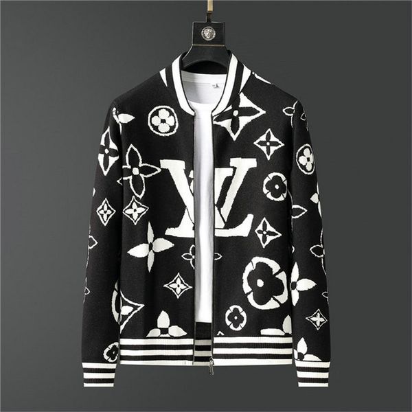 

2020 осень зима свитера мужчины моды с длинным рукавом письмо печати пара свитера пуловеры сыпучие конструкторы свитера 0-4, White;black