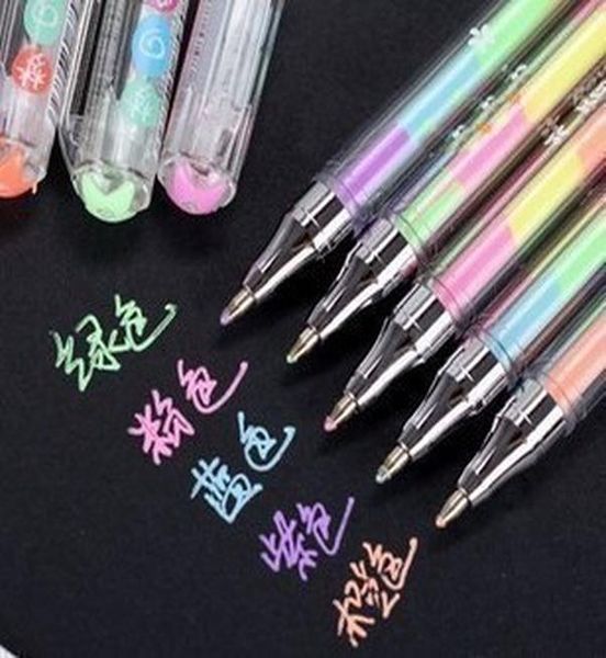 

6 colorcute kawaii гелевая ручка акварель маркер воды chalk pen для black board фотоальбом форум decor free shipping0311 bbywop