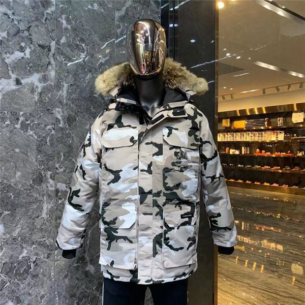 

2020 лучшего качество новых люди способа parka водонепроницаемого windstopper advanced fabric толстого down with real new mens способ parka, Black