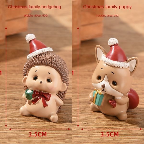 

fvvgz christmas animal resin decoration home decoration home christmas tree snowman creative gift father cartoon gift flmbh