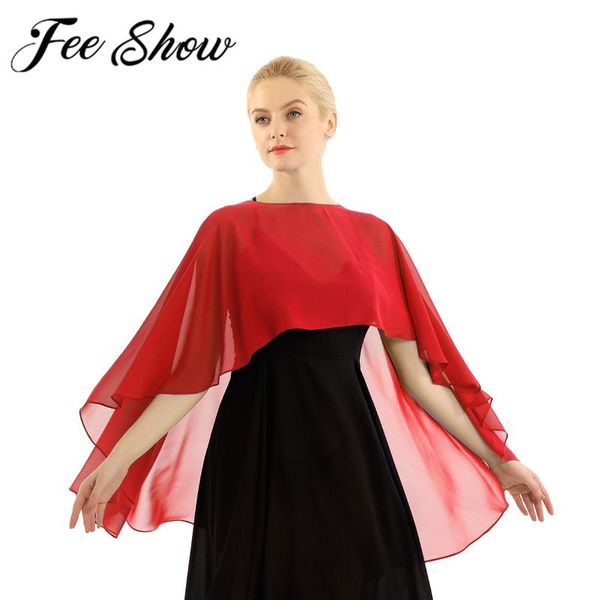 

women lady soft lightweight chiffon high low beach shawl wedding capes shrug bridal long shawl & wraps for evening formal dress, Blue;gray