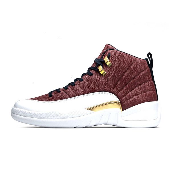 

unc bulls new man cny basketball game royal university blue 12 12s mens outdoor sports shoes 36-47, Black