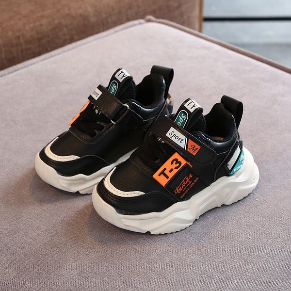 

spring autumn new fashion kids sneakers shoes boys and girl shoes breathable comfortable toddler sneakers shoes for baby lj201202, Black;red